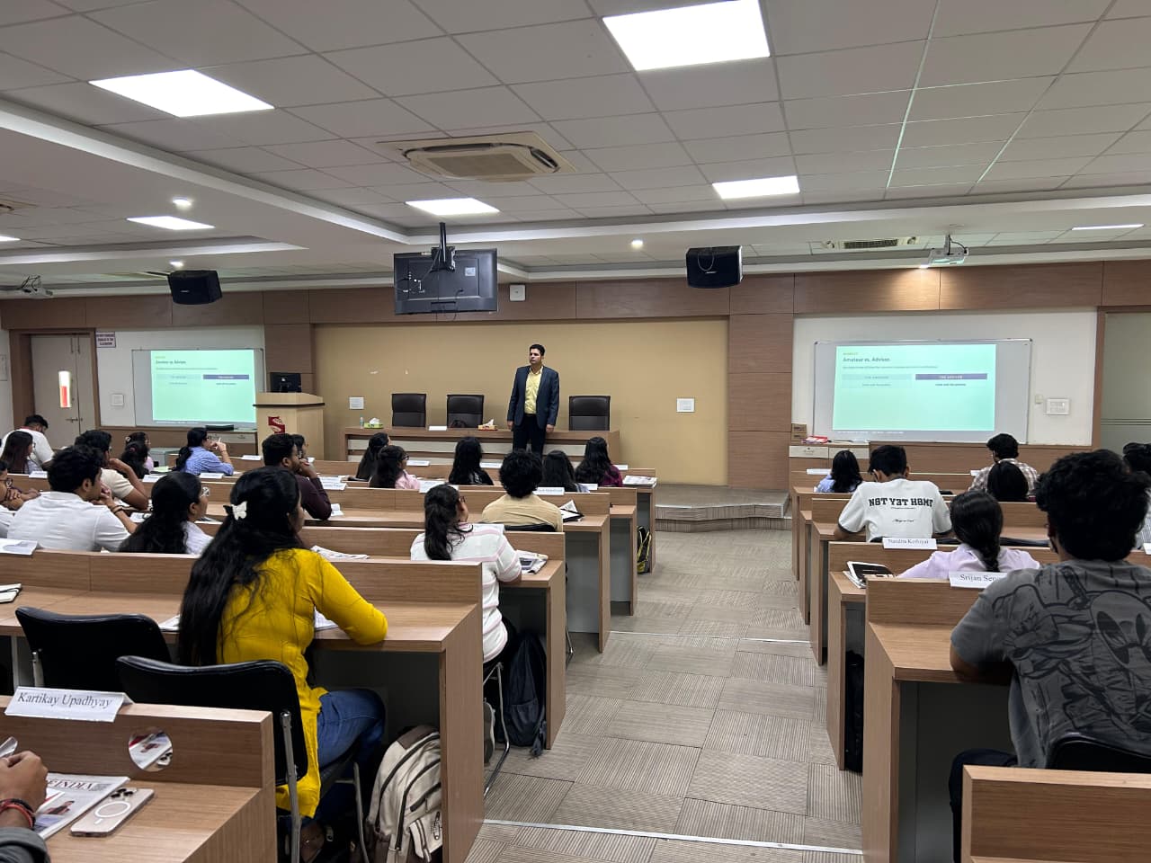 Sales Skills masterclass for the new MBA joinee induction program at Symbiosis Institute of Business Management, Noida.